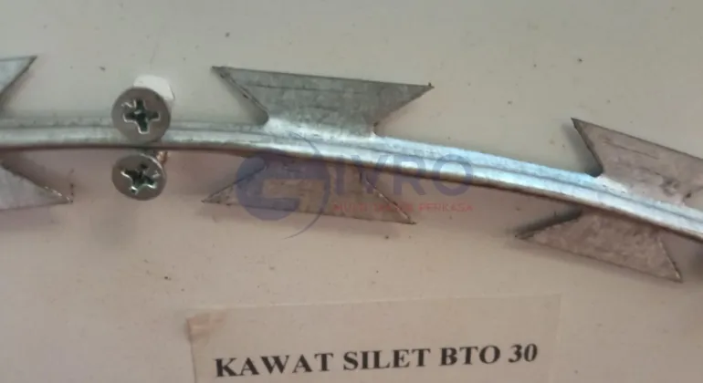 Karakteristik Kawat Silet BTO 30